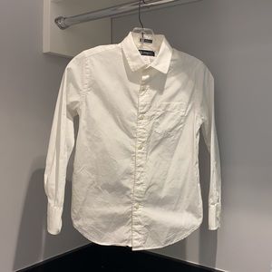 White Crewcuts button-up; Kids 10; 100% cotton